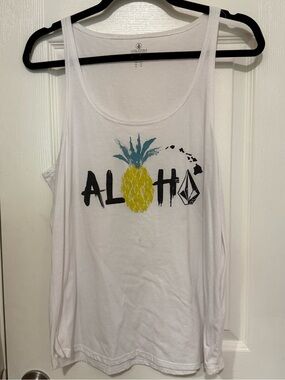 Volcom Aloha Pineapple Tank Top Medium